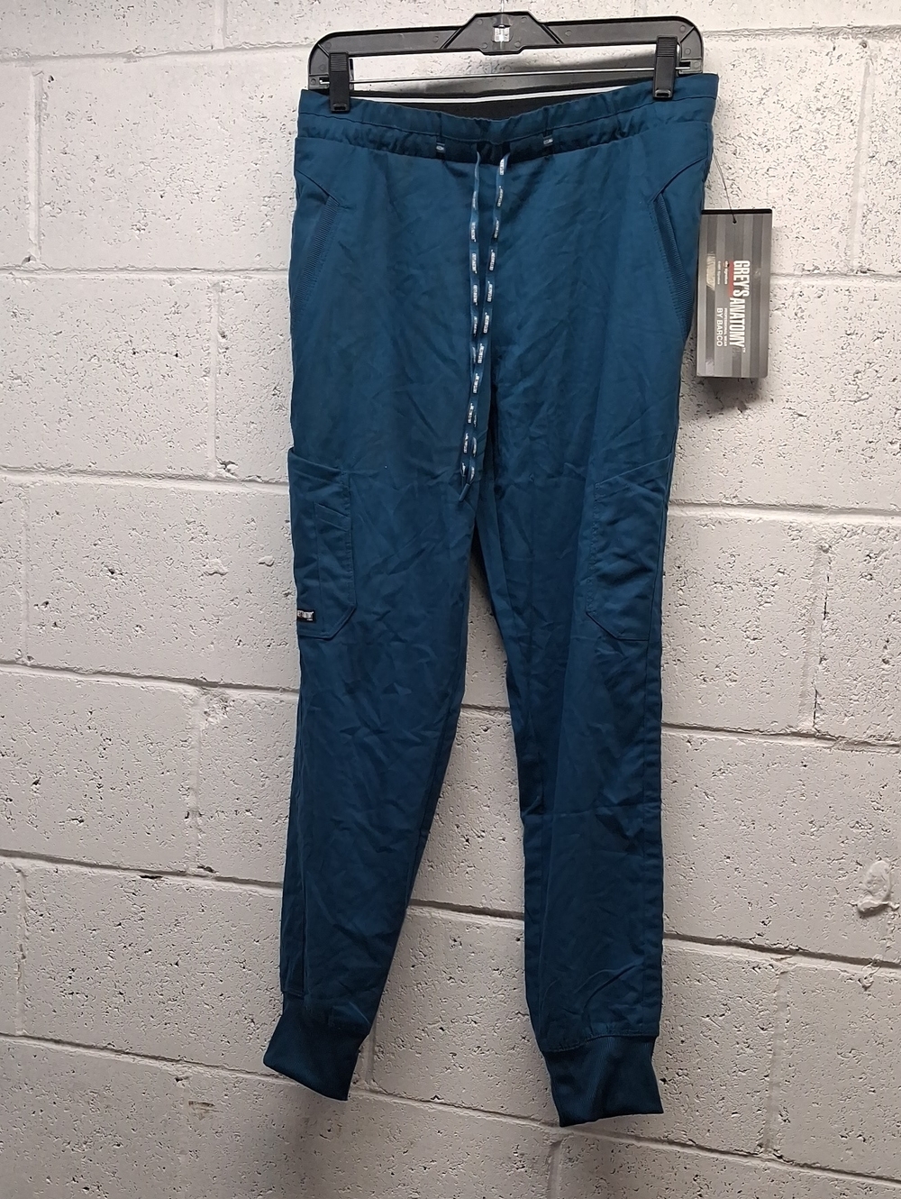 NWT Greys Anatomy Bahama Teal Jogger Pants with Drawstring